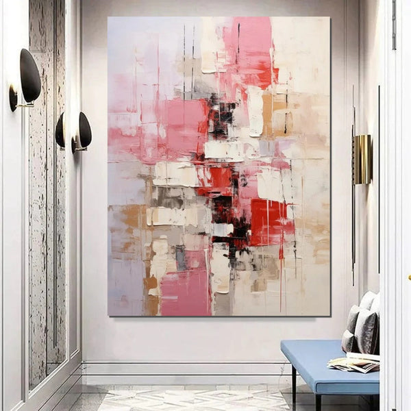 Bedroom Modern Wall Art Paintings, Palette Knife Paintings, Acrylic Paintings on Canvas, Abstract Painting for Living Room, Large Paintings Behind Sofa-artworkcanvas
