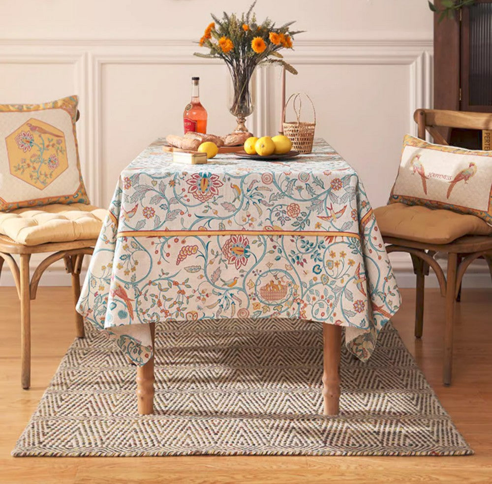 Outdoor Picnic Tablecloth, Large Modern Rectangle Tablecloth Ideas for Dining Room Table, Rustic Farmhouse Table Cover, Square Tablecloth for Round Table-artworkcanvas