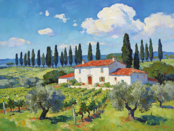 Landscape Canvas Paintings, Tuscan Landscape Delight, Original Landscape Paintings, Buy Paintings Online, Hand Painted Canvas Art