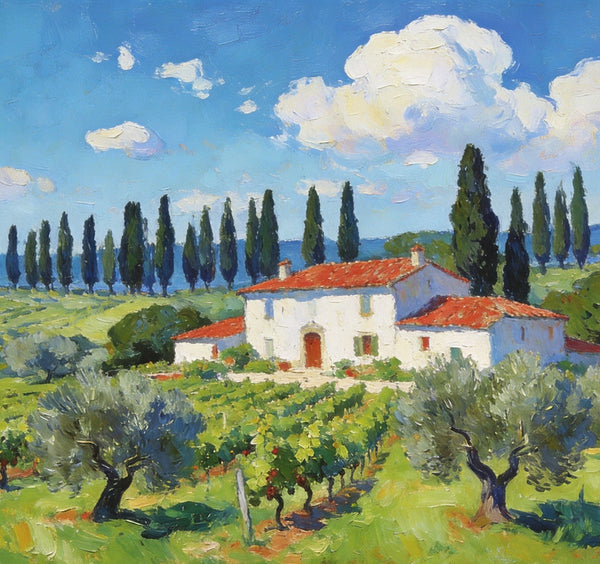 Landscape Canvas Paintings, Tuscan Landscape Delight, Original Landscape Paintings, Buy Paintings Online, Hand Painted Canvas Art