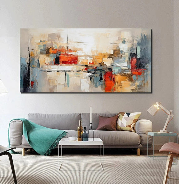 Original Abstract Art, Hand Painted Canvas Art, Modern Paintings for Living Room, Canvas Paintings for Bedroom, Heavy Texture Paintings