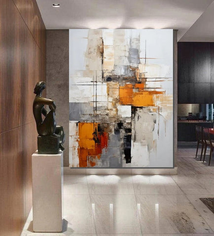 Bedroom Wall Art Paintings, Large Painting on Canvas, Acrylic Abstract Paintings, Buy Abstract Painting Online, Simple Modern Art-artworkcanvas