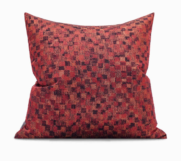 Large Modern Sofa Pillows, Red Decorative Throw Pillows for Couch, Large Decorative Throw Pillows, Contemporary Sofa Pillows for Interior Design-artworkcanvas