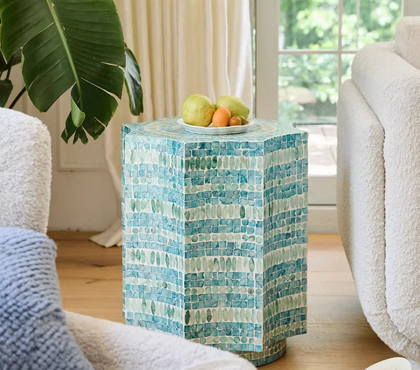 Contemporary Side Table, Contemporary Bedside Table, Bedside Small Side Table, Shell Small Sofa Side Table, Modern Side Table, Small End Table, Portable Casual Side Table, Creative Coffee Table-artworkcanvas