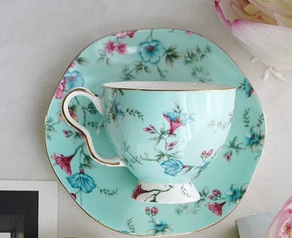 Elegant Coffee Cup, Porcelain Coffee Cups, Coffee Cup in Gift Box, Porcelain Tea cups, Vintage Tea Cup Set, British Tea Cup with Saucer, Afternoon Tea Cup with Saucer Set-artworkcanvas