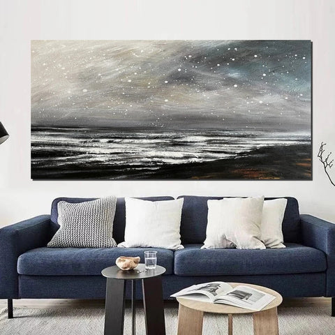Acrylic Painting for Living Room, Modern Contemporary Abstract Artwork, Extra Large Wall Art Painting-artworkcanvas