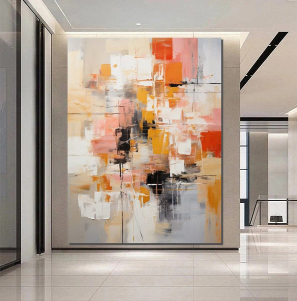 Extra Large Acrylic Painting, Simple Modern Art, Living Room Wall Art Painting, Modern Contemporary Abstract Artwork, Palette Knife Paintings-artworkcanvas