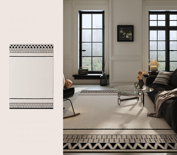 Large Geometric Contemporary Rugs, Mid Century Modern Rugs for Living Room, Abstract Contemporary Modern Rugs for Dining Room-artworkcanvas