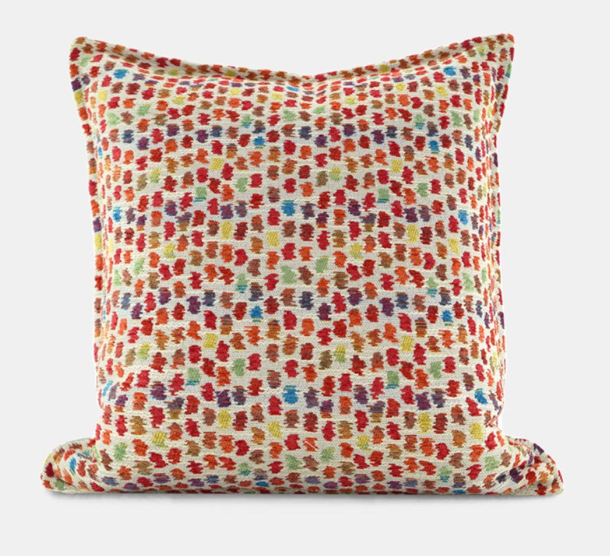 Colorful Decorative Pillows For Couch, Vibrant Abstract Throw Pillows, Modern Art Cushion Covers, Bohemian Living Room Decor