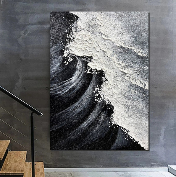 Heavy Texture Acrylic Paintings, Canvas Painting Ideas for Bedroom, Large Abstract Canvas Paintings, Hand Painted Wall Painting-artworkcanvas