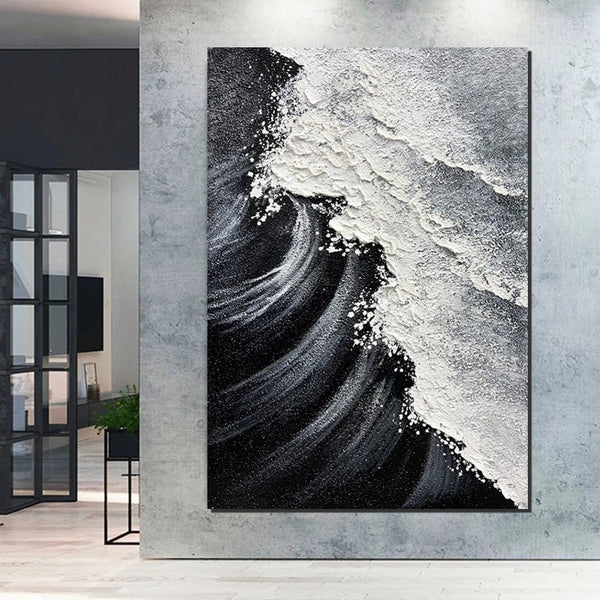 Heavy Texture Acrylic Paintings, Canvas Painting Ideas for Bedroom, Large Abstract Canvas Paintings, Hand Painted Wall Painting-artworkcanvas