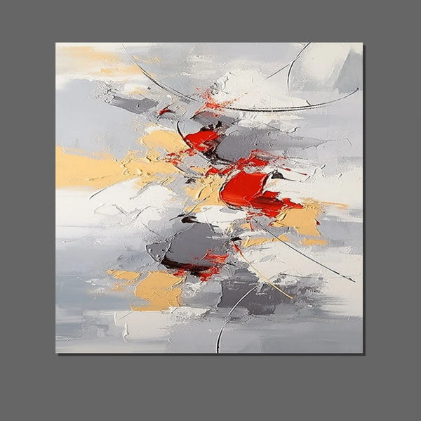 Canvas Paintings for Living Room, Large Wall Art for Bedroom, Simple Modern Art, Contemporary Art on Canvas, Hand Painted Heavy Texture Paintings-artworkcanvas