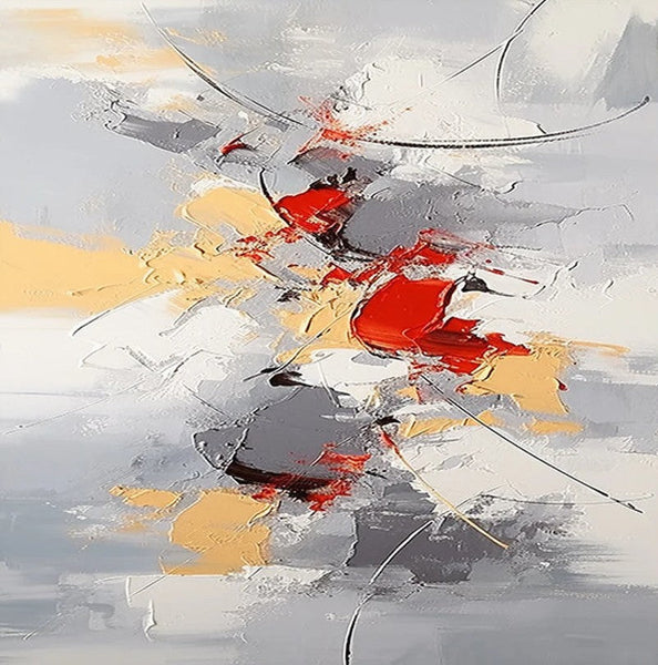 Canvas Paintings for Living Room, Large Wall Art for Bedroom, Simple Modern Art, Contemporary Art on Canvas, Hand Painted Heavy Texture Paintings-artworkcanvas