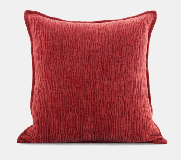 Modern Sofa Pillow Covers, Large Decorative Throw Pillows for Couch, Red Contemporary Throw Pillow for Living Room-artworkcanvas
