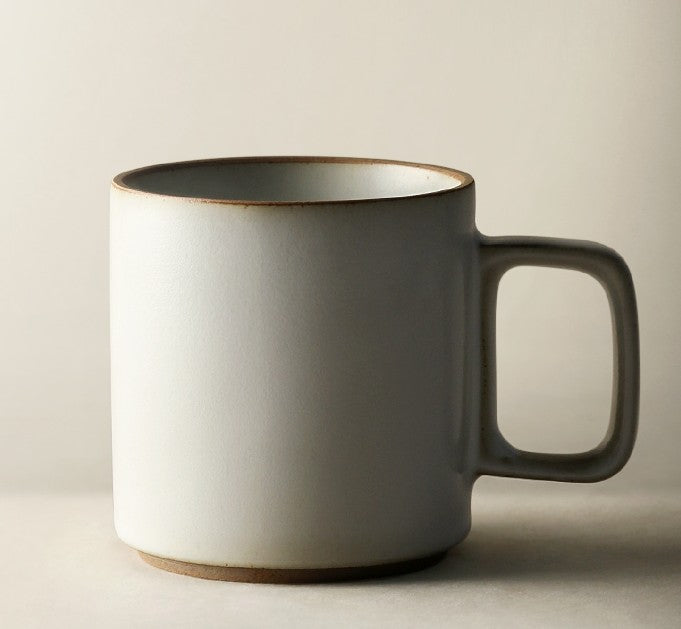 Large Capacity Coffee Mugs, Unique Tea Cup, Large Modern Handmade Pottery Coffee Cup, Creative White Black Ceramic Coffee Mugs-artworkcanvas