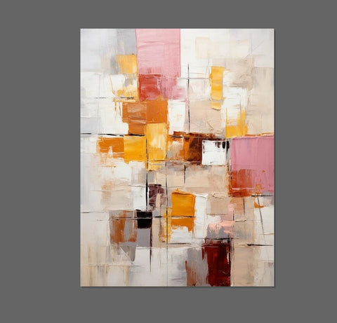 Modern Paintings for Dining Room, Hand Painted Canvas Art, Bedroom Wall Art Ideas, Simple Modern Art, Contemporary Modern Wall Art Paintings-artworkcanvas