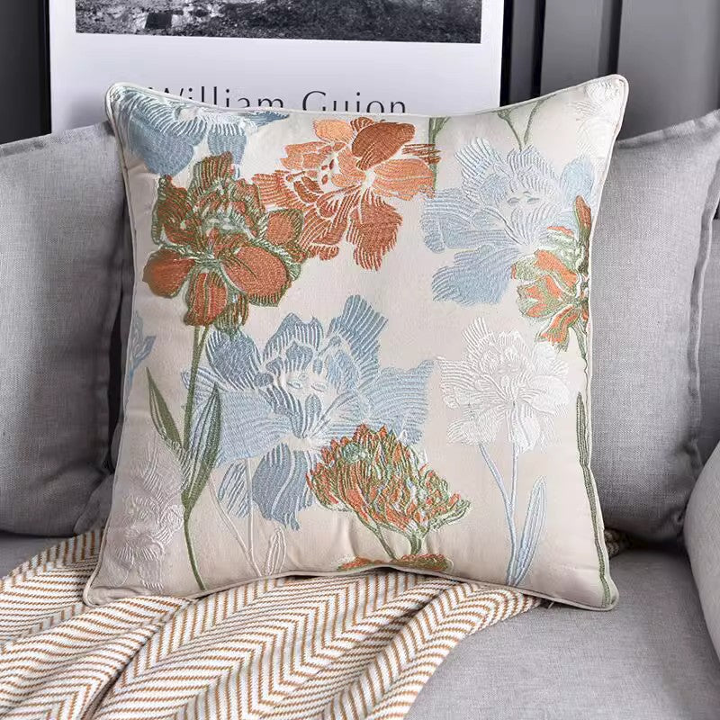 Farmhouse Decorative Pillows For Sofa Couch Rustic Home Accent Cotton Linen Country Style