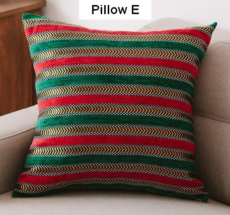 Decorative Throw Pillows for Living Room, Bohemian Style Chenille Pillow Cover, Bohemian Decorative Sofa Pillows-artworkcanvas