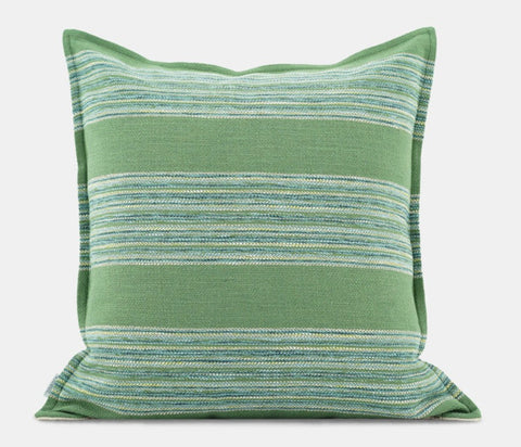 Green Modern Sofa Pillows for Couch, Contemporary Decorative Pillow Covers, Large Decorative Pillows for Living Room-artworkcanvas