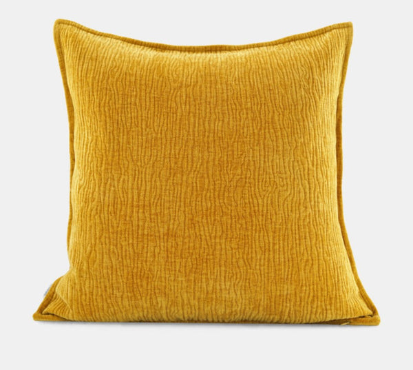 Contemporary Modern Pillows for Couch, Large Modern Sofa Cushion, Yellow Decorative Pillow Covers, Simple Decorative Throw Pillows for Living Room-artworkcanvas