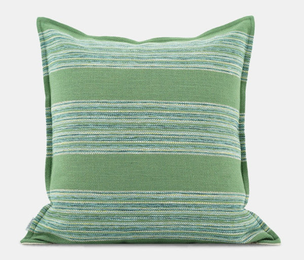 Green Modern Sofa Pillows for Couch, Contemporary Decorative Pillow Covers, Large Decorative Pillows for Living Room-artworkcanvas