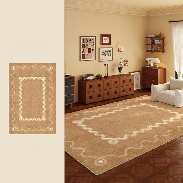 Large Modern Rugs for Living Room, Bedroom Modern Rugs, Dining Room Geometric Modern Rugs, Cream Color Contemporary Modern Rugs-artworkcanvas