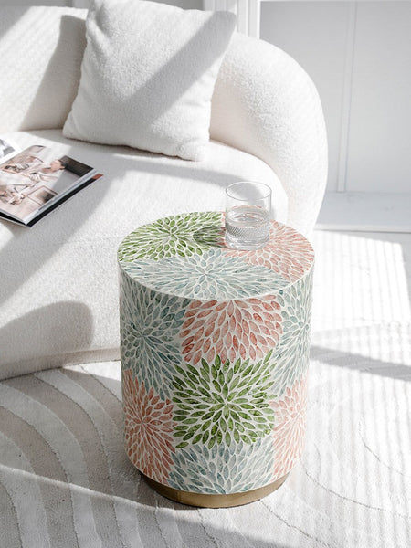 Unique Small End Table, Contemporary Small Sofa Side Table, Portable Casual Side Table, Creative Coffee Table, Shell Small Side Table-artworkcanvas