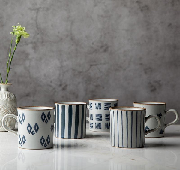 Cappuccino Coffee Mug, Handmade Pottery Coffee Cup, Large Capacity Coffee Cup, Pottery Tea Cup-artworkcanvas