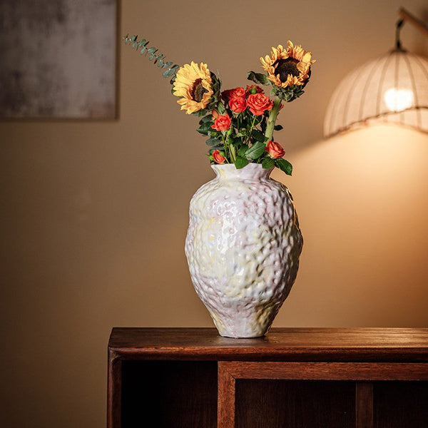 Handmade Water Holding Flower Vases, Modern Bouquet Flower Vases, Centerpiece on Dining Table, Large Flower Vase on Table, Pottery Flower Vases-artworkcanvas