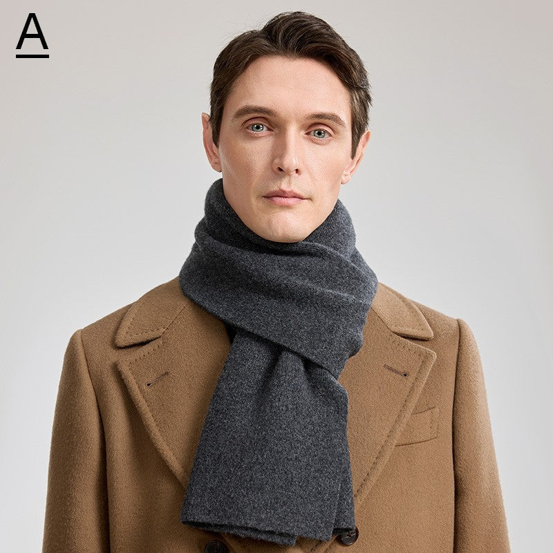Formal Men Scarf Styles, Casual Scarf Men, Modern Fashion Scarf, Thick Wool Scarf, Men's Winter Scarf, Men's Wool Scarf Winter, Business Wool Scarf for Gentleman-artworkcanvas