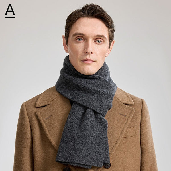 Formal Men Scarf Styles, Casual Scarf Men, Modern Fashion Scarf, Thick Wool Scarf, Men's Winter Scarf, Men's Wool Scarf Winter, Business Wool Scarf for Gentleman-artworkcanvas