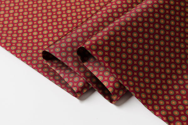 Red Mens Spring Autumn Scarf, Lightweight Silk Scarf Men, Formal Wear Silk Scarf, Silk Ascot For Men, Silk Neckerchief For Business, Mens Dress Silk Scarf, Long Silk Scarf for Men, High Quality Silk Necktie-artworkcanvas
