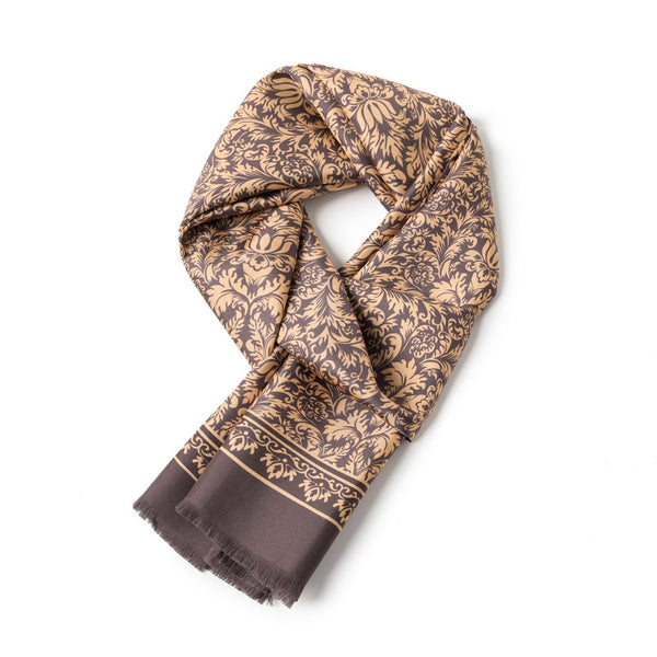 Formal Wear Silk Scarf, Silk Ascot For Men, Silk Scarf For Suit, British Style Long Scarf, Business Silk Scarf Men, Luxury Silk Neck Scarf, Mens Spring Autumn Scarf, Lightweight Silk Scarf Men-artworkcanvas