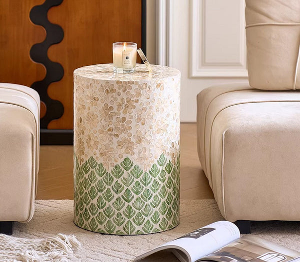 Creative Coffee Table, Contemporary Side Table, Small End Table, Portable Casual Side Table, Shell Small Sofa Side Table, Modern Side Table, Contemporary Bedside Table, Bedside Small Side Table-artworkcanvas