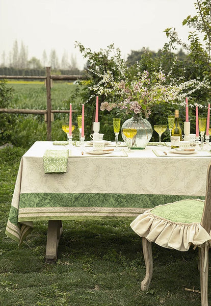 Farmhouse Table Cloth, Lilies of the Valley, Flower Pattern Tablecloth, Rectangle Tablecloth for Dining Room Table, Square Tablecloth, Wedding Tablecloth, Waterproof Tablecloth-artworkcanvas
