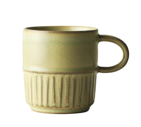 Elegant Porcelain Coffee Cups, Large Capacity Coffee Cup, Handmade Ceramic Coffee Mug, Large Pottery Coffee Cup, Large Tea Cup