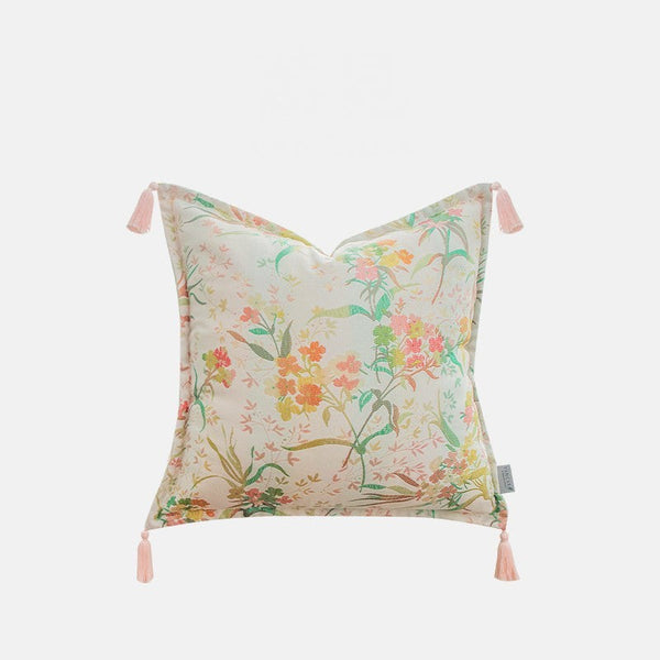Decorative Pillows for Bed, Living Room Decorative Pillows, Modern Decorative Cushions, Decorative Pillow Arrangement Ideas for Interior Design, Embroidered Floral Bird Pattern Pillow Covers-artworkcanvas