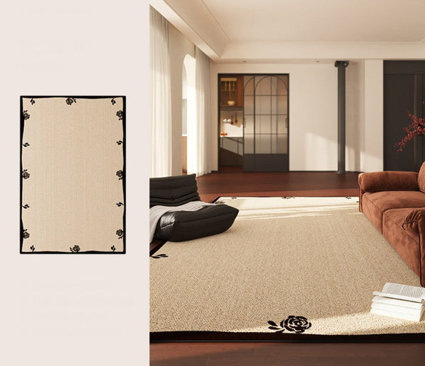 Contemporary Modern Rugs, Geometric Contemporary Rugs Next to Bed, Modern Rugs for Dining Room, Mid Century Area Rugs for Living Room-artworkcanvas