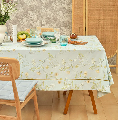 Farmhouse Table Cloth, Wedding Tablecloth, Large Rectangle Tablecloth for Dining Room Table, Rectangular Table Covers for Kitchen, Square Tablecloth for Coffee Table-artworkcanvas