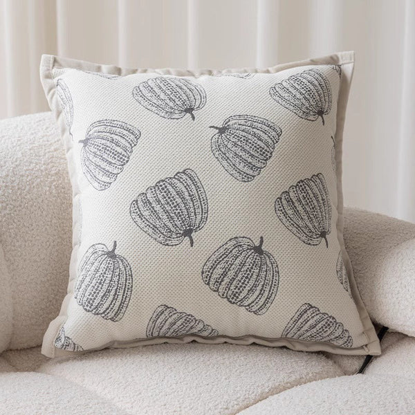 Decorative Throw Pillows for Couch, Embroider Flower Pillow Covers, Farmhouse Flower Decorative Pillows, Modern Sofa Pillows-artworkcanvas