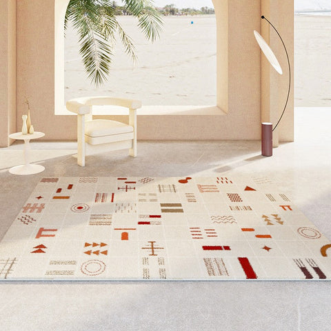 Abstract Contemporary Bedroom Rugs, Bathroom Modern Rugs, Large Modern Rugs for Living Room, Modern Kitchen Runner Rugs, Modern Rugs Next to Bed-artworkcanvas