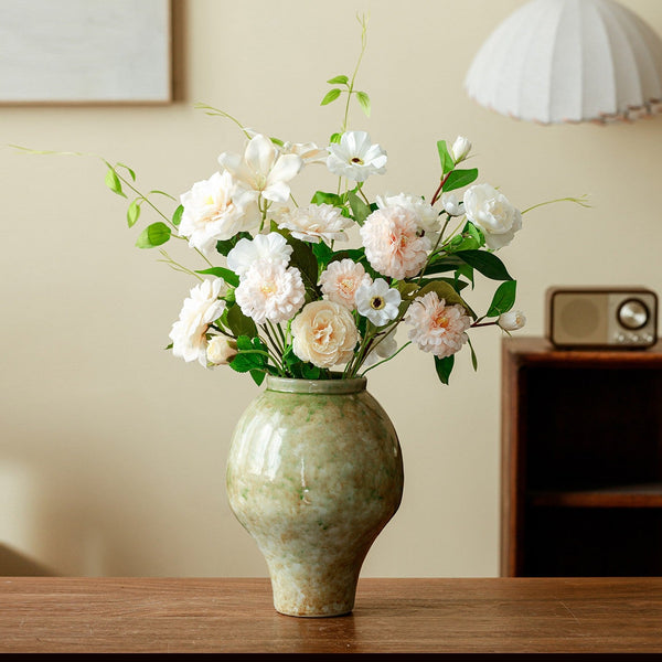 Centerpiece Ceramic Bud Vases, Porcelain Flower Vases, Flower Vases on Table, Handmade Water Holding Flower Vase-artworkcanvas