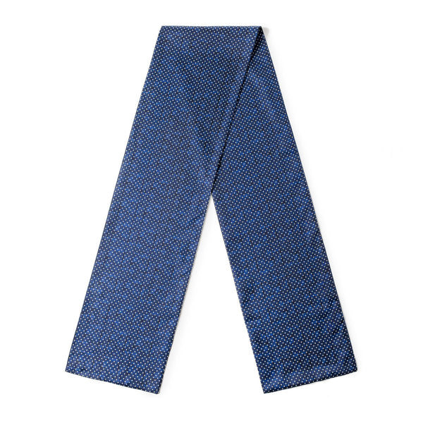 Formal Wear Silk Scarf, Silk Ascot For Men, British Style Long Scarf, Luxury Blue Silk Neck Scarf, Silk Scarf For Suit, Business Silk Scarf Men, Mens Spring Autumn Scarf, Lightweight Silk Scarf Men-artworkcanvas
