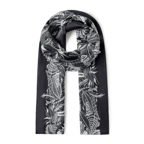 Silk Scarf For Suit, British Style Long Scarf, Business Silk Scarf Men, Formal Wear Silk Scarf, Silk Ascot For Men, Luxury Silk Neck Scarf, Mens Spring Autumn Scarf, Lightweight Silk Scarf Men-artworkcanvas
