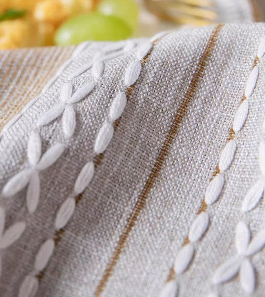 Large Cotton and Linen Rectangle Table Covers for Dining Room Table, Modern Table Cloth for Kitchen, Rectangular Tablecloths for Coffee Table-artworkcanvas