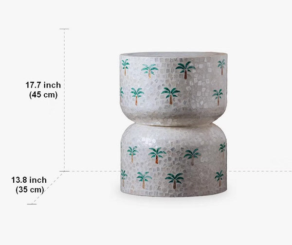 Contemporary Bedside Table, Bedside Small Side Table, Creative Coffee Table, Elegant Small End Table, Modern Side Table, Contemporary Side Table, Portable Casual Side Table, Shell Small Sofa Side Table-artworkcanvas