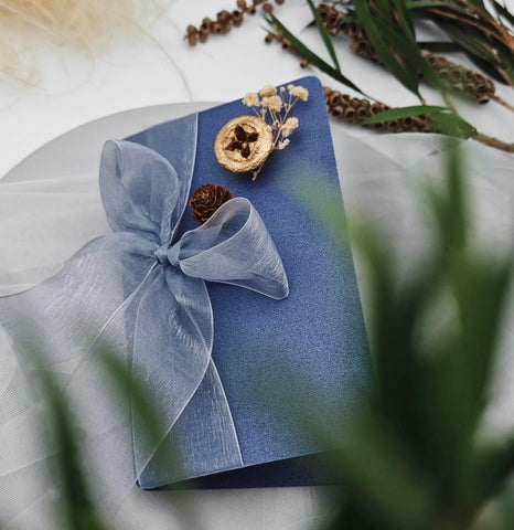 Creative Birthday Greeting Card, Unique Anniversary Greeting Card, Beautiful Valentine's Day Greeting Card, Wedding Greeting Card, Original Handmade Dried Flower Bowknot Greeting Cards-artworkcanvas