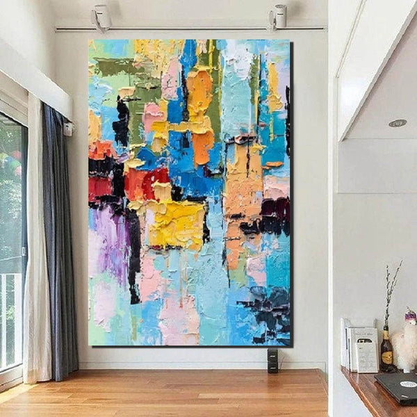 Abstract Acrylic Wall Painting, Extra Large Paintings for Living Room, Modern Abstract Art for Bedroom, Simple Painting Ideas, Hand Painted Wall Painting