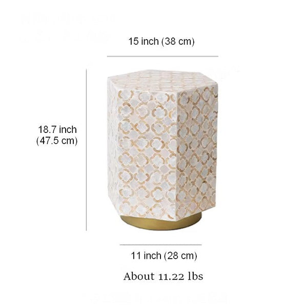Portable Casual Side Table, Creative Coffee Table, Contemporary Small Sofa Side Table, Shell Small Side Table, Unique Small End Table-artworkcanvas