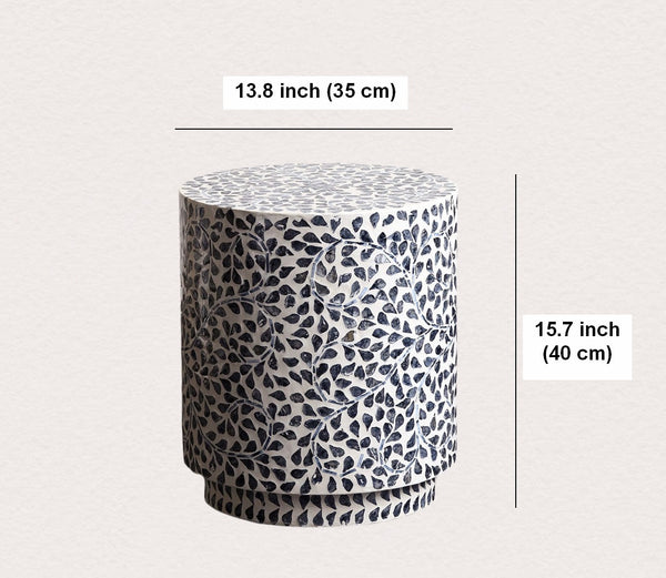 Portable Casual Side Table, Contemporary Round Side Table, Creative Coffee Table, Bedside Small Side Table, Shell Small Sofa Side Table, Contemporary Side Table-artworkcanvas